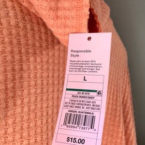 Long sleeve crop sweater from Target. Size L